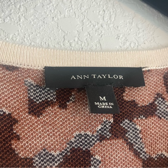 Ann Taylor Leopard Print Sweater - Picture 2 of 4